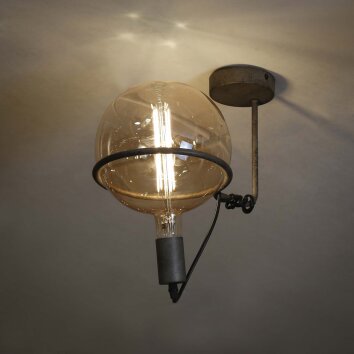 Ostuni Plafondlamp Zilver, 1-licht