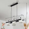 Gibralter Hanglamp Zwart, 3-lichts