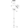 Steinhauer Minimalics Hanglamp Zwart, 1-licht