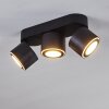 Appleton Plafondlamp LED Zwart, 3-lichts