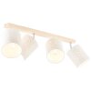 Brilliant Galance Spotlamp Hout licht, 4-lichts