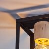 Turiza Plafondlamp Hout donker, Zwart, 1-licht