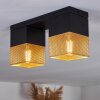 Armenie Plafondlamp Goud, Messing, Zwart, 2-lichts