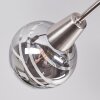 Warga Plafondlamp LED Nikkel mat, 5-lichts