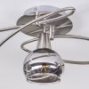 Warga Plafondlamp LED Nikkel mat, 5-lichts