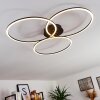 Johsa Plafondlamp LED Zwart, 3-lichts