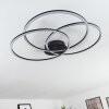 Johsa Plafondlamp LED Zwart, 3-lichts