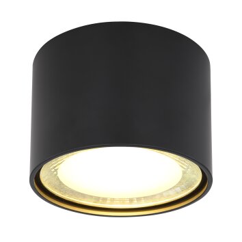 Globo SERENA Plafondlamp LED Zwart, 1-licht