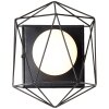 Brilliant Synergy Muurlamp Zwart, 1-licht