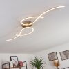 Kereita Plafondlamp LED Nikkel mat, 1-licht