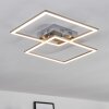 Thara Plafondlamp LED Nikkel mat, 2-lichts, Afstandsbediening