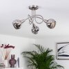 Warga Plafondlamp LED Nikkel mat, 3-lichts