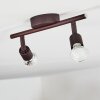 Planes Plafondlamp LED Roest, 2-lichts