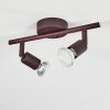 Planes Plafondlamp LED Roest, 2-lichts