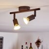 Planes Plafondlamp LED Roest, 2-lichts