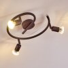 Planes Plafondlamp LED Roest, 3-lichts