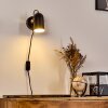 Rialey Muurlamp Messing, Zwart, 1-licht