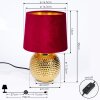 Beddie Tafellamp Goud, 1-licht