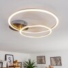 Johsa Plafondlamp LED Nikkel mat, 2-lichts