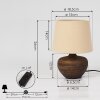 Exchange Tafellamp Bruin, 1-licht