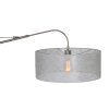 Steinhauer Gramineus Muurlamp roestvrij staal, Zilver, 1-licht