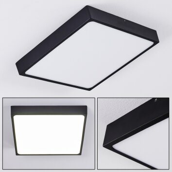 Kragos Plafondlamp LED Zwart, Wit, 1-licht