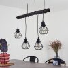 Cool Spring Hanglamp Hout donker, Zwart, 4-lichts