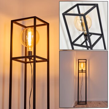 Flambeau Staande lamp Zwart, 1-licht