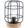 Brilliant Gwen Tafellamp Hout licht, Zwart, 1-licht