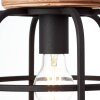 Brilliant Gwen Hanglamp Hout licht, Zwart, 3-lichts