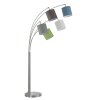 Fischer & Honsel  Annecy Staande lamp Nikkel mat, 5-lichts