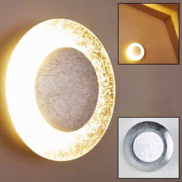 Merlo Muurlamp LED Zilver, 1-licht