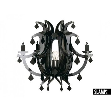 Slamp GINETTA Muurlamp Zwart, 1-licht