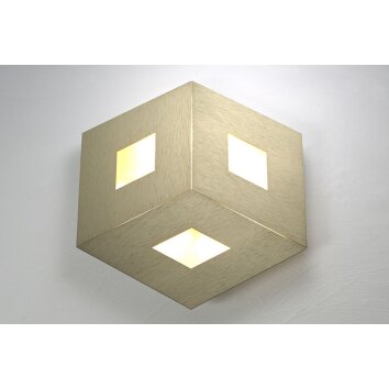 Bopp-Leuchten BOX COMFORT Muurlamp LED Goud, 3-lichts
