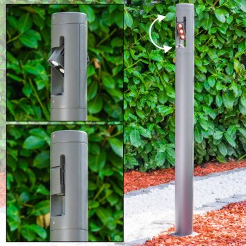 TETLIN Padverlichting LED Antraciet, 3-lichts