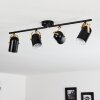 Rialey Plafondlamp Messing, Zwart, 4-lichts