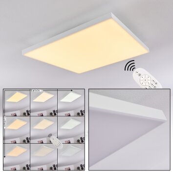 Cor Plafondlamp LED Wit, 1-licht, Afstandsbediening
