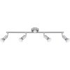 Globo MATRIX Spotlamp roestvrij staal, Nikkel mat, 4-lichts