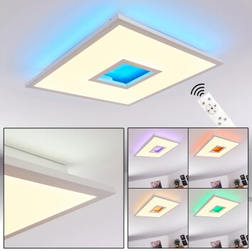 Turbalá Plafondlamp LED Wit, 2-lichts, Afstandsbediening, Kleurwisselaar