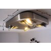 Granada Plafondlamp LED Nikkel mat, 4-lichts