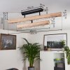 Rodeche Plafondlamp LED Hout licht, Zwart, 1-licht