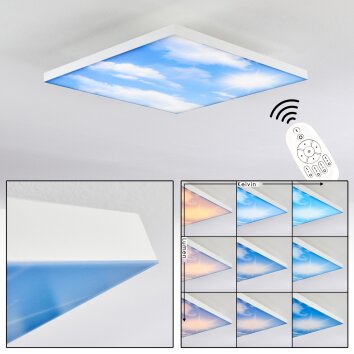 Onlaj Plafondlamp LED Wit, 1-licht, Afstandsbediening