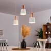 Altamiros Hanglamp Koperkleurig, Wit, 3-lichts