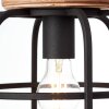 Brilliant Gwen Hanglamp Hout licht, Zwart, 1-licht
