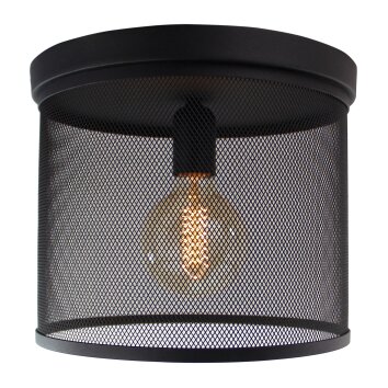 Brilliant Tonno Plafondlamp Zwart, 1-licht
