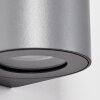Mora Buiten muurverlichting LED Grijs, 2-lichts