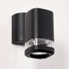 Corneda Buiten muurverlichting Zwart, 1-licht