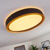 Beade Plafondlamp LED Goud, Zwart, 1-licht, Afstandsbediening