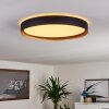 Beade Plafondlamp LED Goud, Zwart, 1-licht, Afstandsbediening