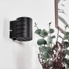 Ponte Muurlamp Zwart, 1-licht